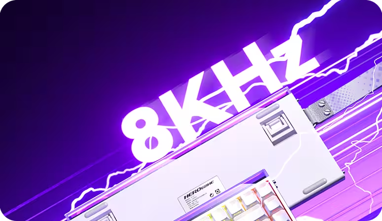 Klawiatura magnetyczna AULA HERO84 HE Black King 8K RGB 75%