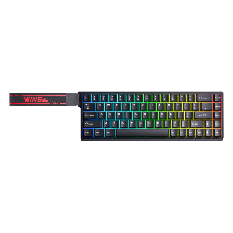 Klawiatura magnetyczna Hall Effect AULA WIN68 HE Black Graywood