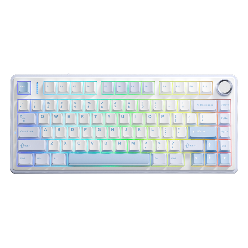Klawiatura mechaniczna AULA F75 Sea Salt Blue GrayV3
