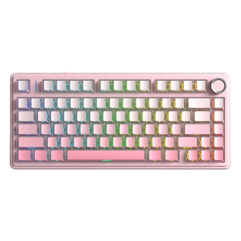 Klawiatura mechaniczna AULA F75 Gradient Pink Sakura