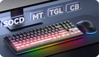 Klawiatura mechaniczna AULA F87 Pro V2 Grad Pink X3
