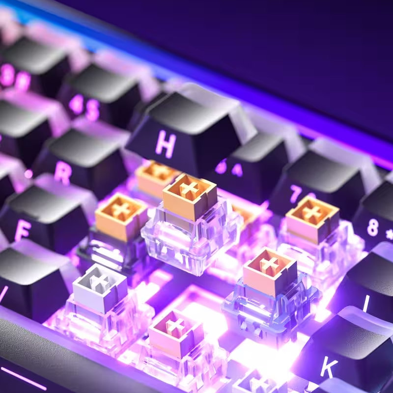 Klawiatura magnetyczna AULA HERO68 HE Jade King 8000Hz RGB 65%