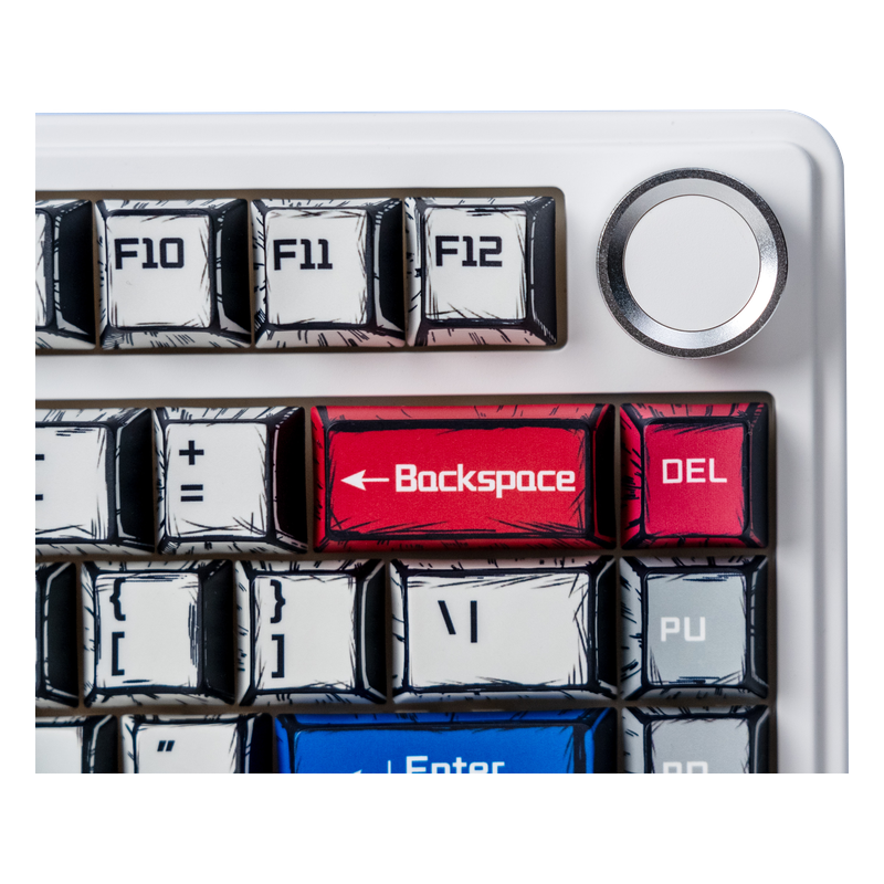 Klawiatura mechaniczna AULA F75 Comic Keycap Reaper