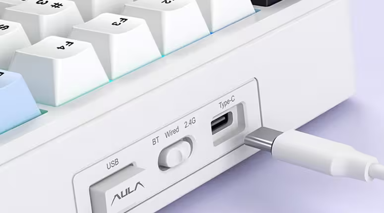 Klawiatura mechaniczna AULA F75 MAX Glacier Blue Reaper TFT RGB