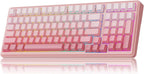 Klawiatura mechaniczna AULA F99 Gradient Pink Dream Sakura 99 RGB