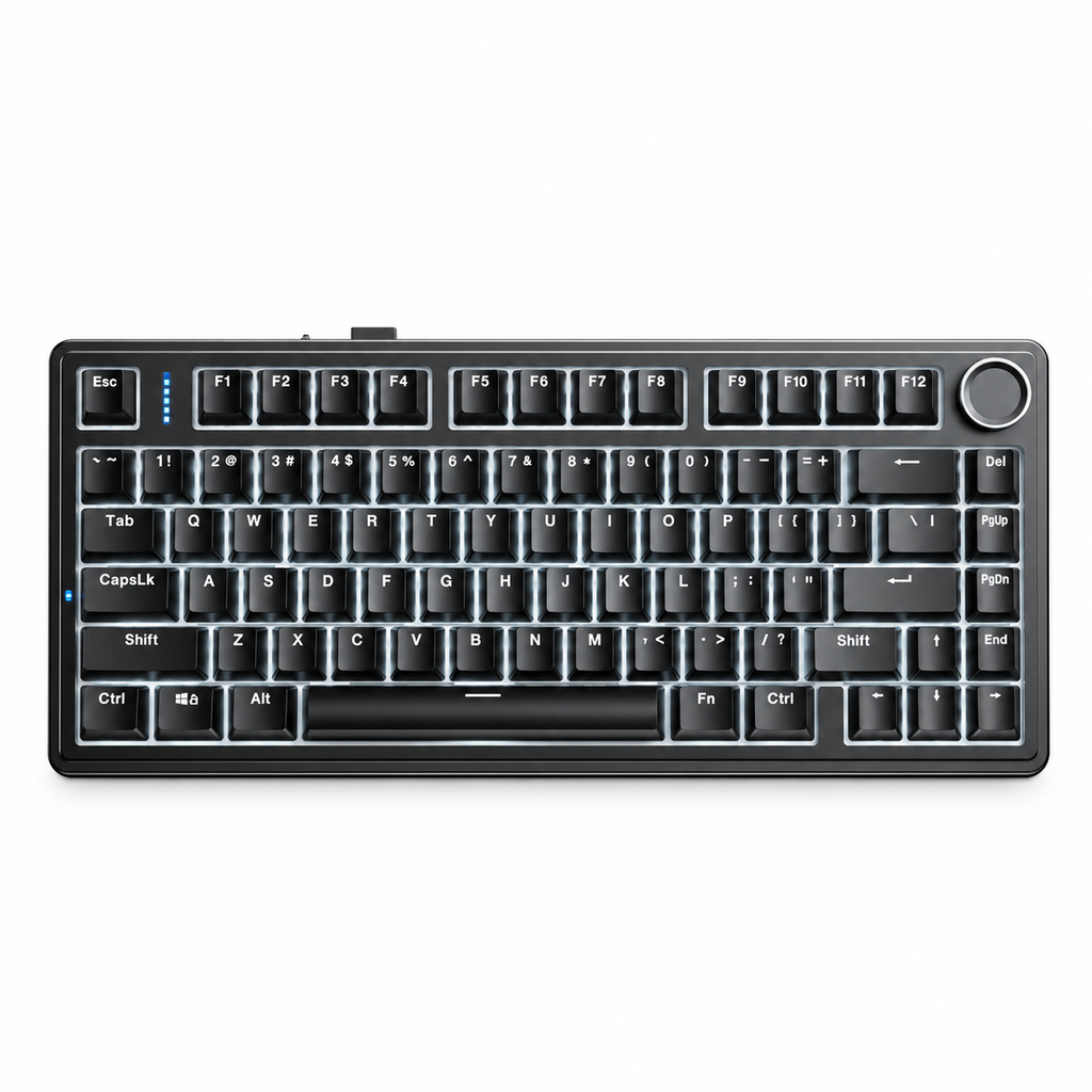 Klawiatura mechaniczna AULA F75 Cream Switch 75% RGB BT 2.4G USB