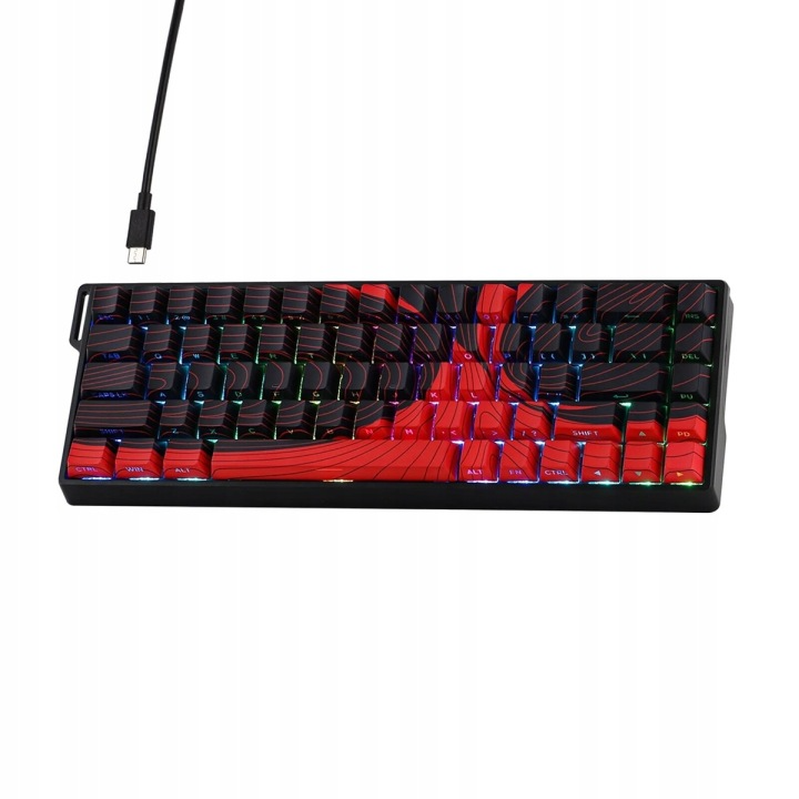 Klawiatura magnetyczna AULA WIN68 MAX Wing Chun 8K RGB czarna