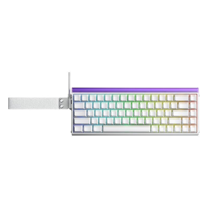 Klawiatura magnetyczna Hall Effect AULA HERO68 White Meteor