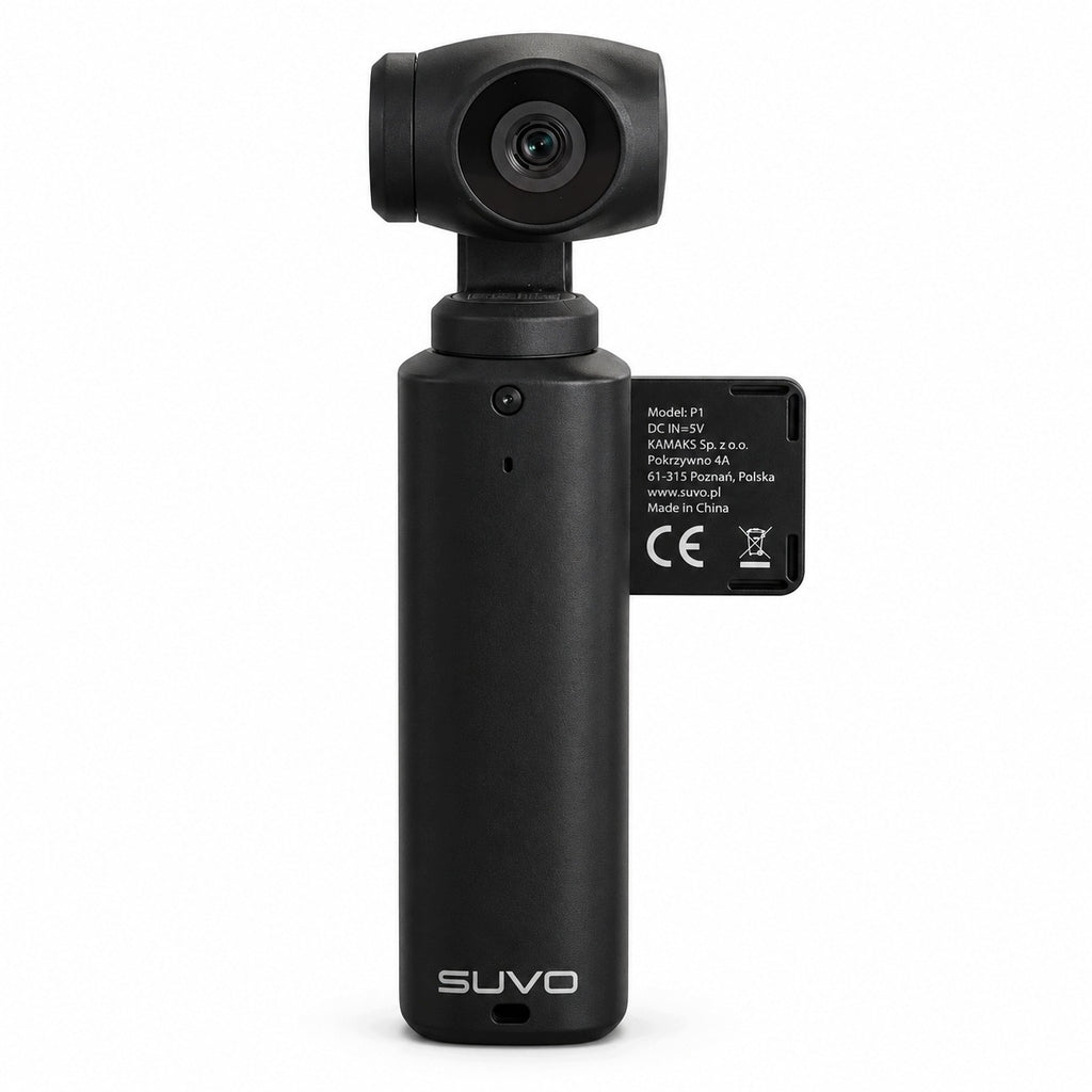 SUVO P1 Kamera z gimbalem 4K (AI face tracking) stabilizacja 3-osiowa 50MP