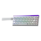 Klawiatura magnetyczna Hall Effect AULA HERO68 White Meteor
