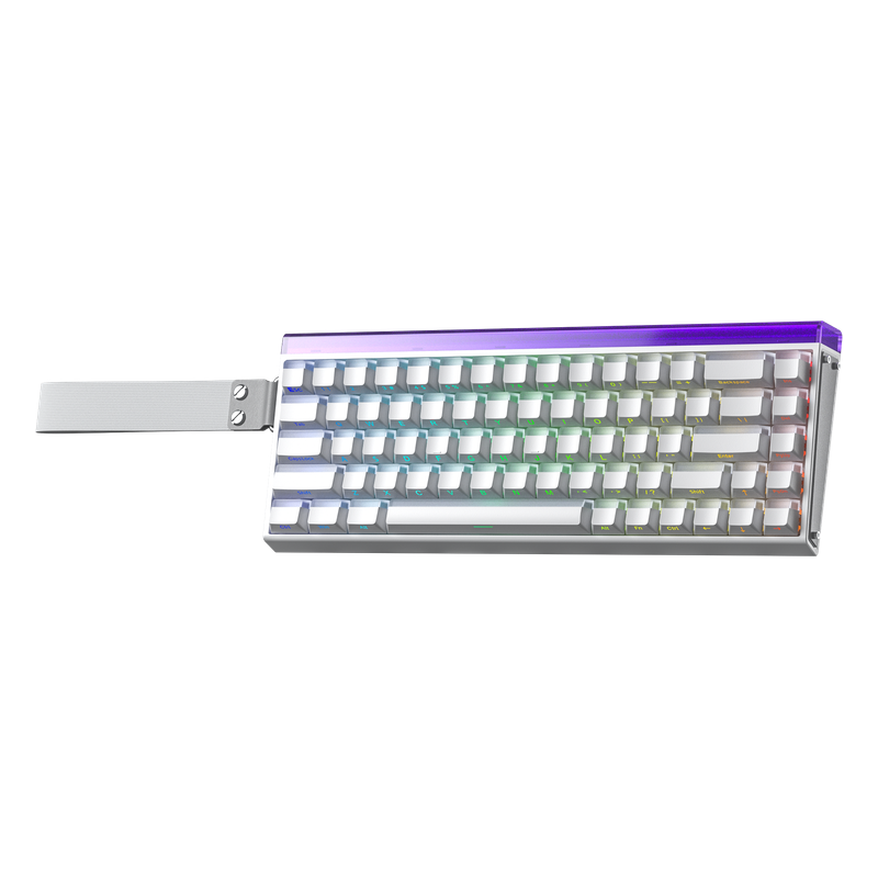 Klawiatura magnetyczna Hall Effect AULA HERO68 White Meteor