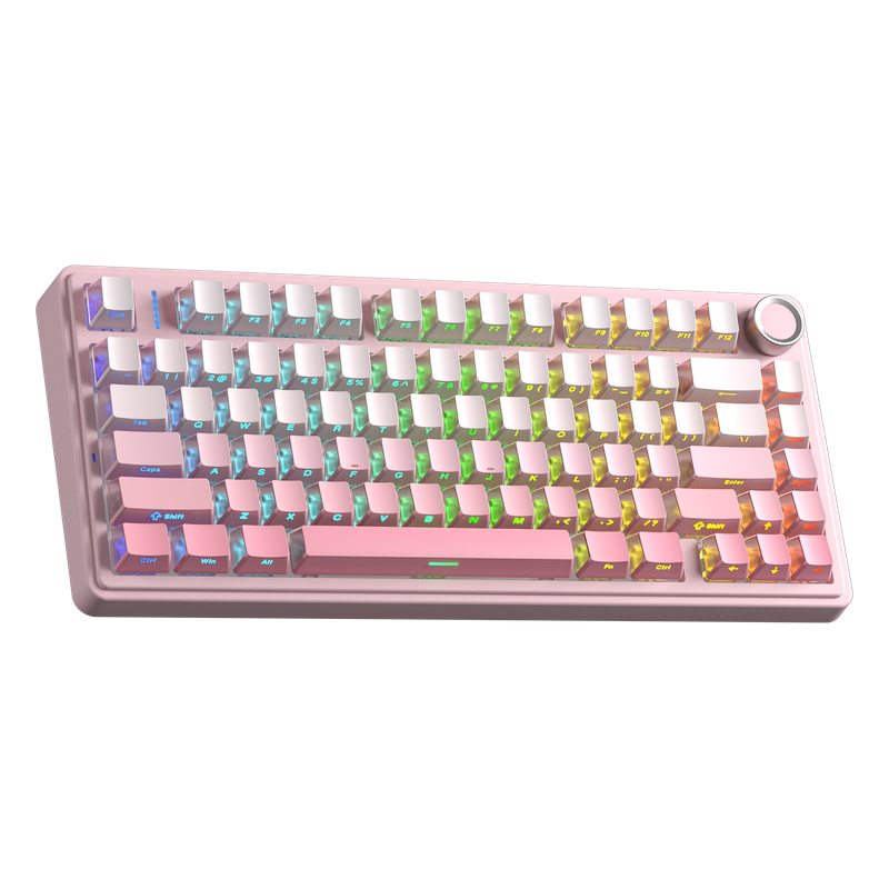 Klawiatura mechaniczna AULA F75 Gradient Pink Sakura