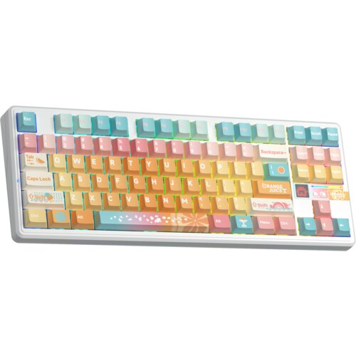 Klawiatura mechaniczna AULA F87 Pro V2 White Kailh