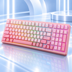 Klawiatura mechaniczna AULA F99 Gradient Pink Dream Sakura 99 RGB