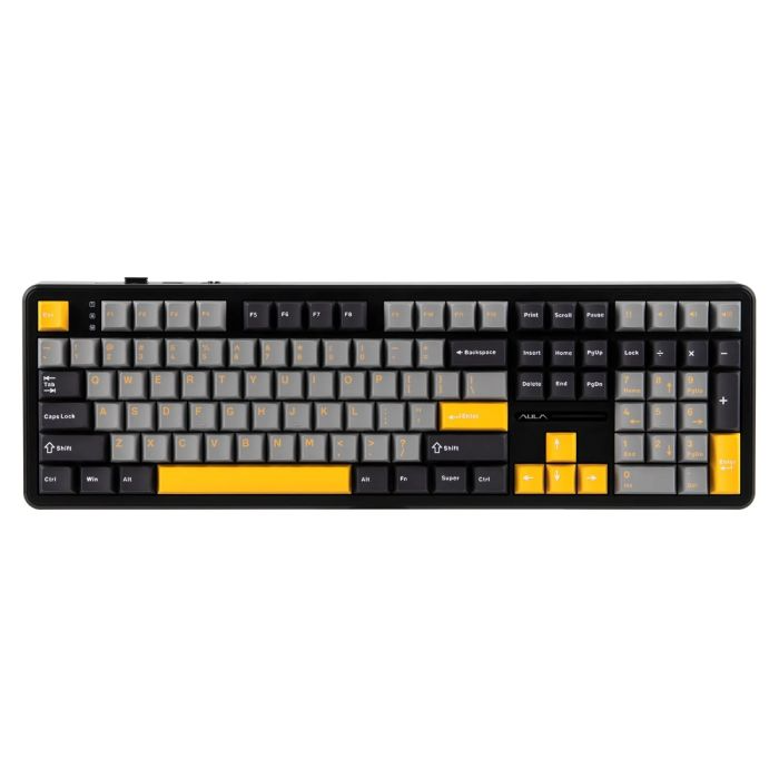Klawiatura mechaniczna AULA F108 Volcano RGB 108 klawiszy 2.4G BT