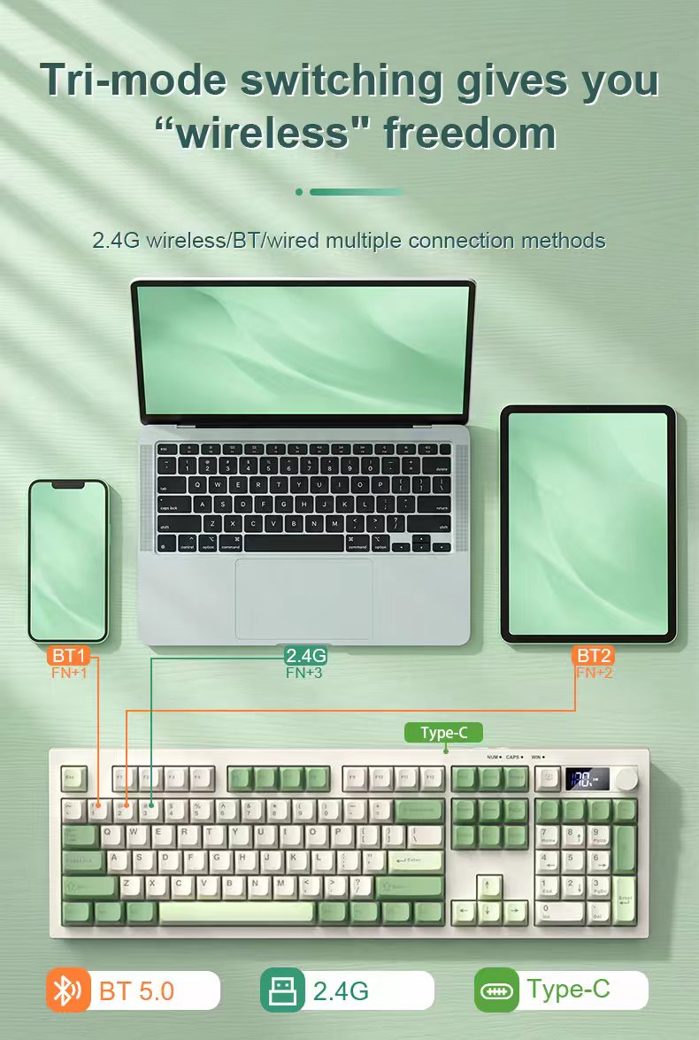 Klawiatura membranowa AULA S102 Pro Grey Green Membrane
