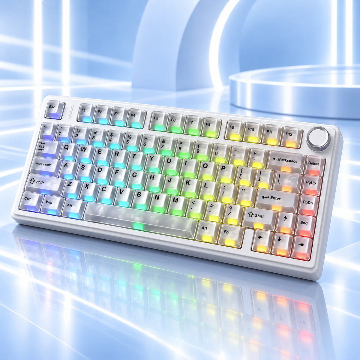 Klawiatura mechaniczna AULA F75 Master Edition 8K Pure Glaze RGB