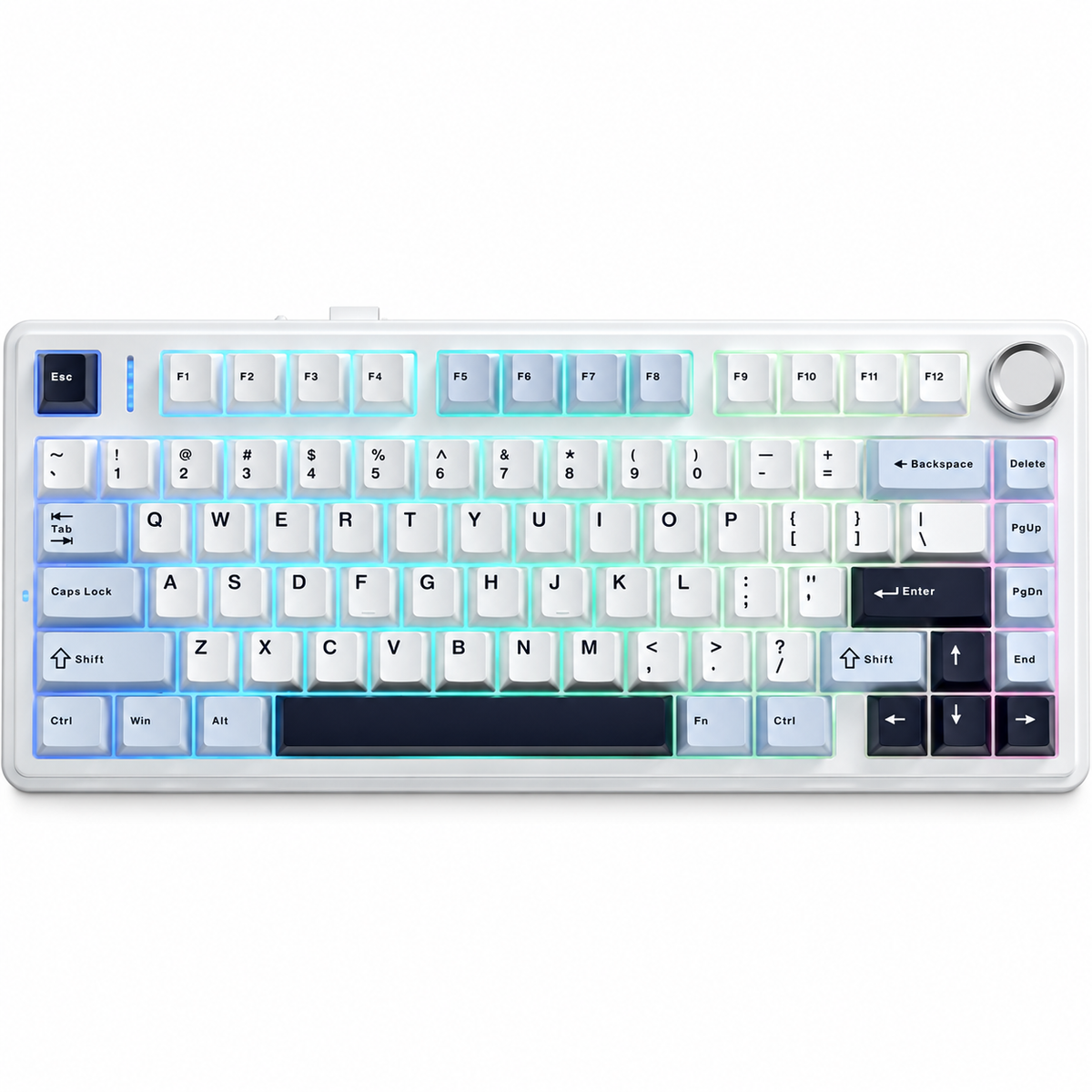 Klawiatura magnetyczna AULA F75 HE Glacier Blue Dragon King 8K RGB