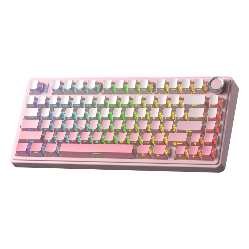 Klawiatura mechaniczna AULA F75 Gradient Pink Sakura