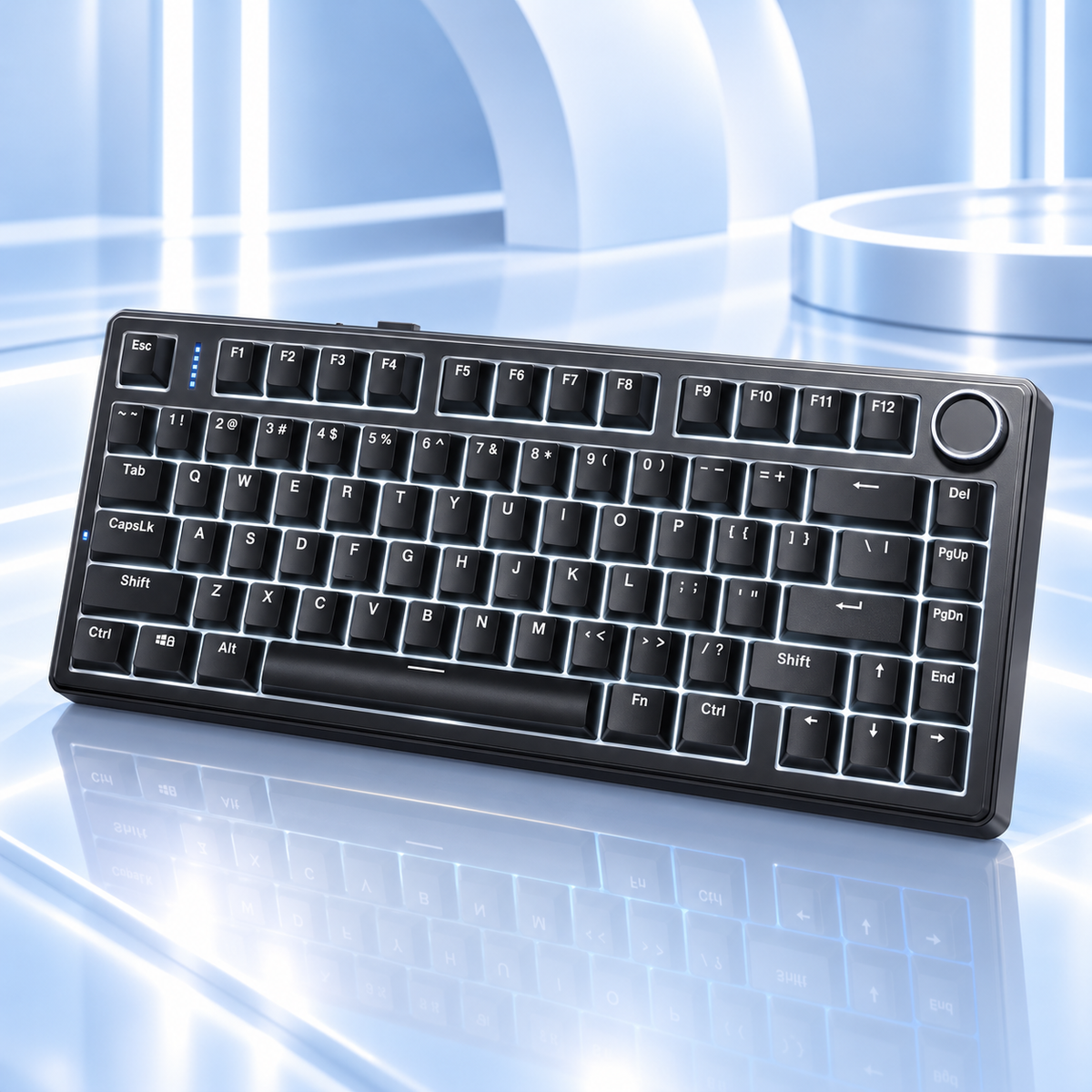 Klawiatura mechaniczna AULA F75 Cream Switch 75% RGB BT 2.4G USB