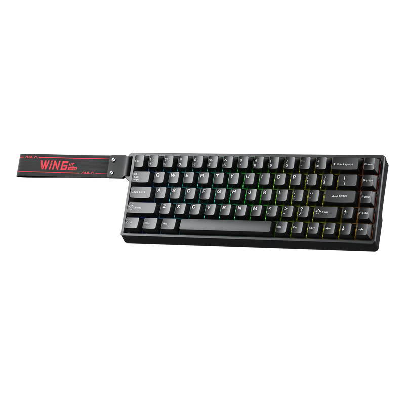 Klawiatura magnetyczna Hall Effect AULA WIN68 HE Black Graywood