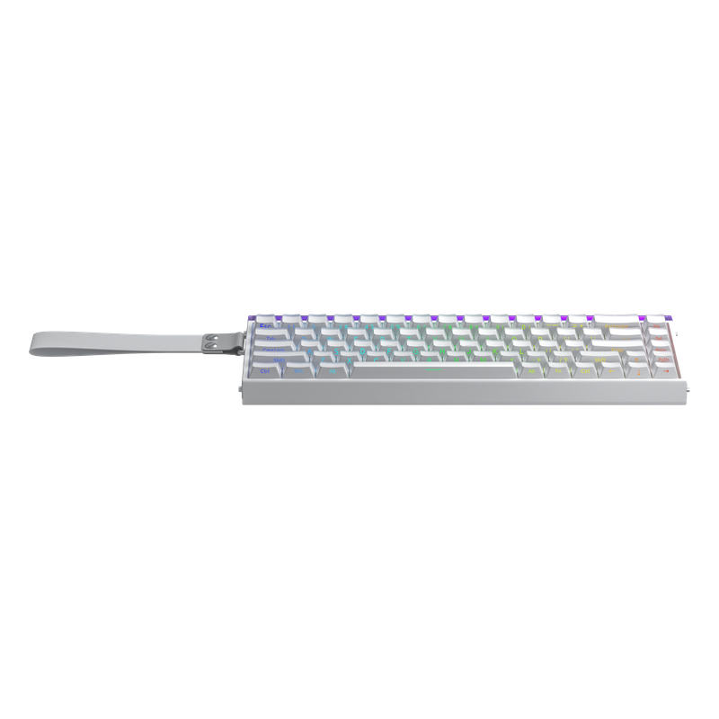 Klawiatura magnetyczna Hall Effect AULA HERO68 White Meteor