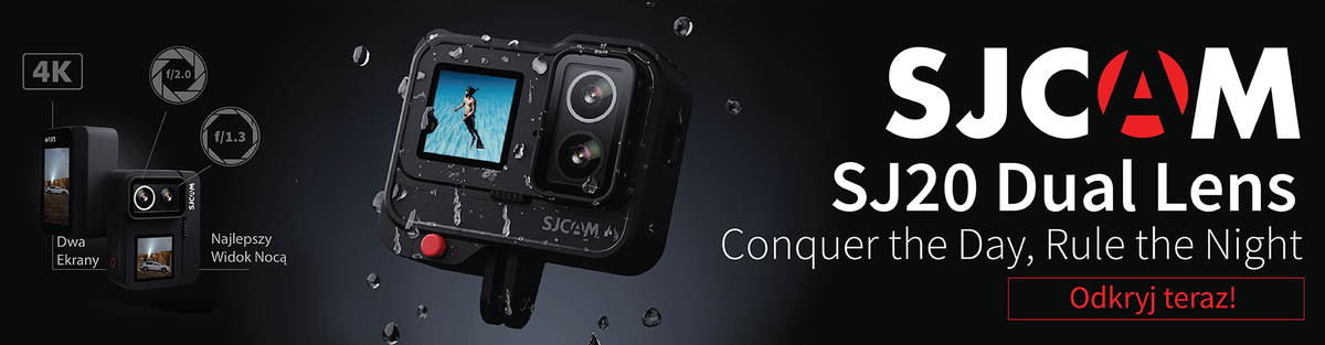 SJCAM SJ20 Dual Lens — kamera sportowa