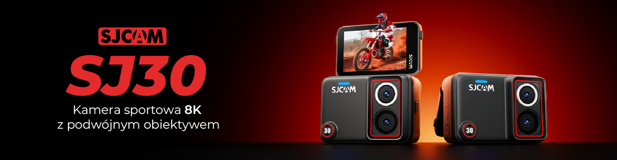 SJCAM SJ30 — kamera sportowa 8K z podwójnym obiektywem