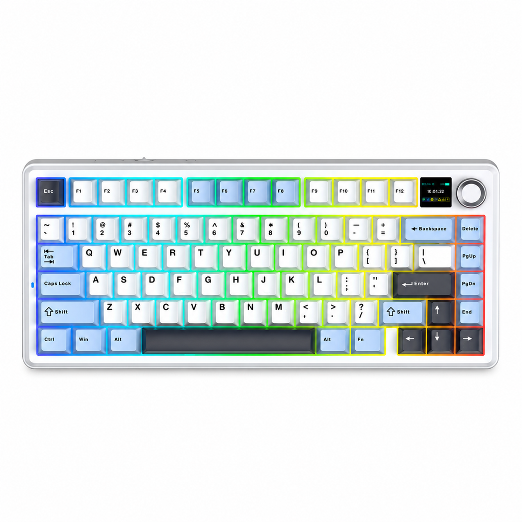 Klawiatura mechaniczna AULA F75 MAX Glacier Blue Reaper TFT RGB
