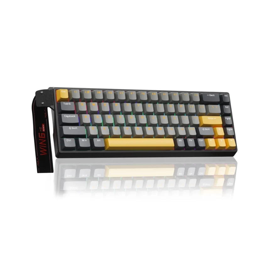 Klawiatura magnetyczna Hall Effect AULA WIN68 Max Gray Wing