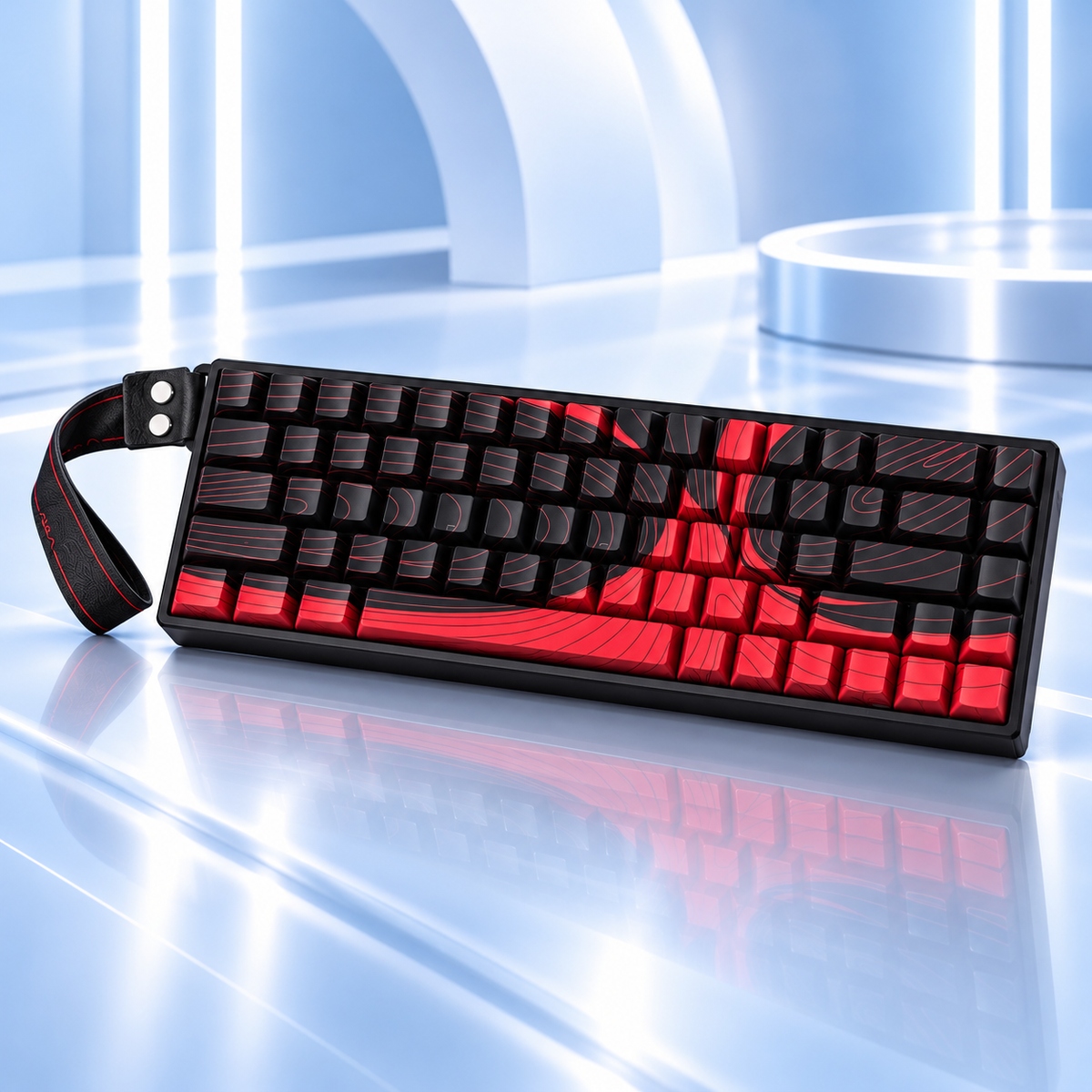 Klawiatura magnetyczna AULA WIN68 MAX Wing Chun 8K RGB czarna