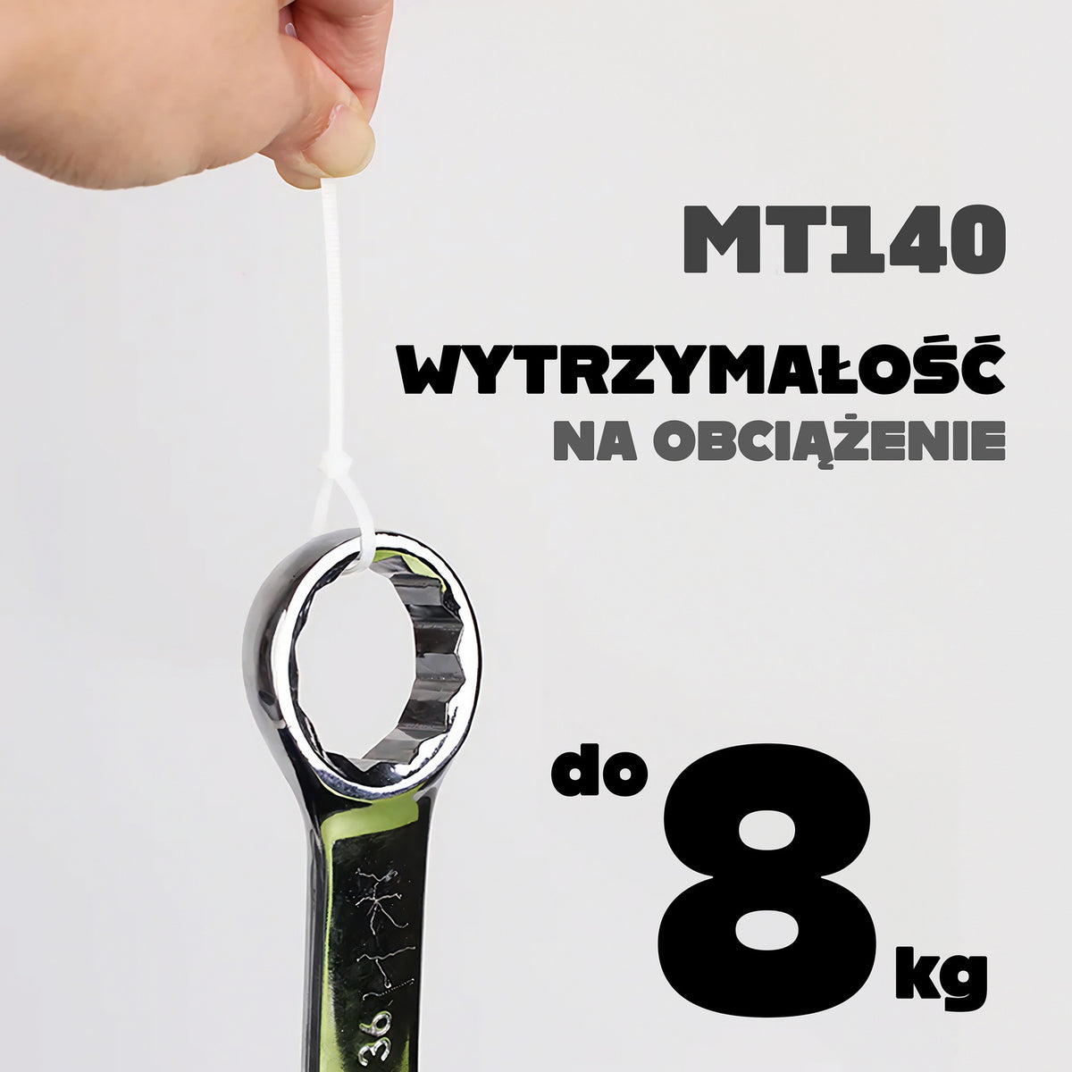 100X opaska zaciskowa opaski zaciskowe trytytki białe 2,5 x 200mm do 8KG