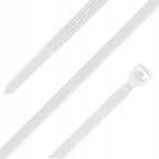 100X opaska zaciskowa opaski zaciskowe trytytki białe 3,6 x 300mm do 18KG