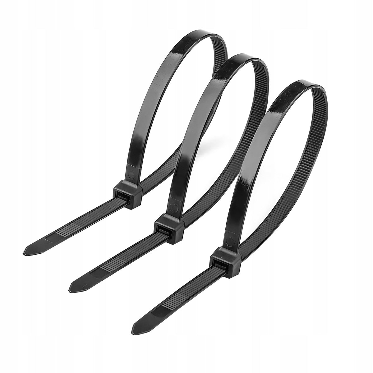 100X opaska zaciskowa opaski zaciskowe trytytki czarne 2,5 x 100mm do 8KG