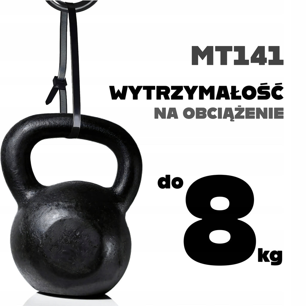 100X opaska zaciskowa opaski zaciskowe trytytki czarne 2,5 x 150mm do 8KG