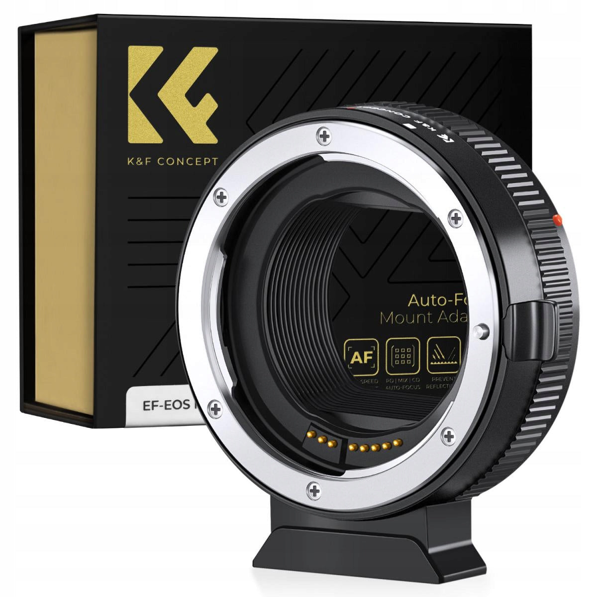 Adaptera elektronicznego autofokusa k&f Concept do Canon EF/EF-S do eos R
