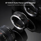 Adaptera elektronicznego autofokusa k&f Concept do Canon EF/EF-S do eos R