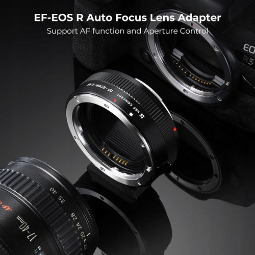Adaptera elektronicznego autofokusa k&f Concept do Canon EF/EF-S do eos R