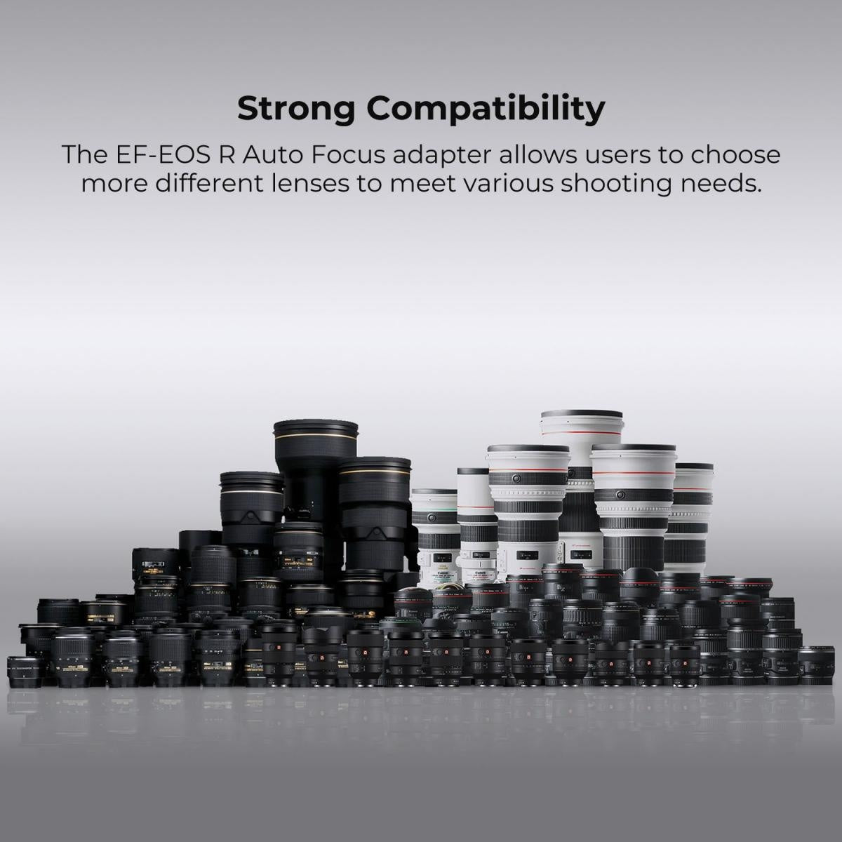 Adaptera elektronicznego autofokusa k&f Concept do Canon EF/EF-S do eos R