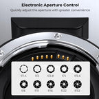 Adaptera elektronicznego autofokusa k&f Concept do Canon EF/EF-S do eos R