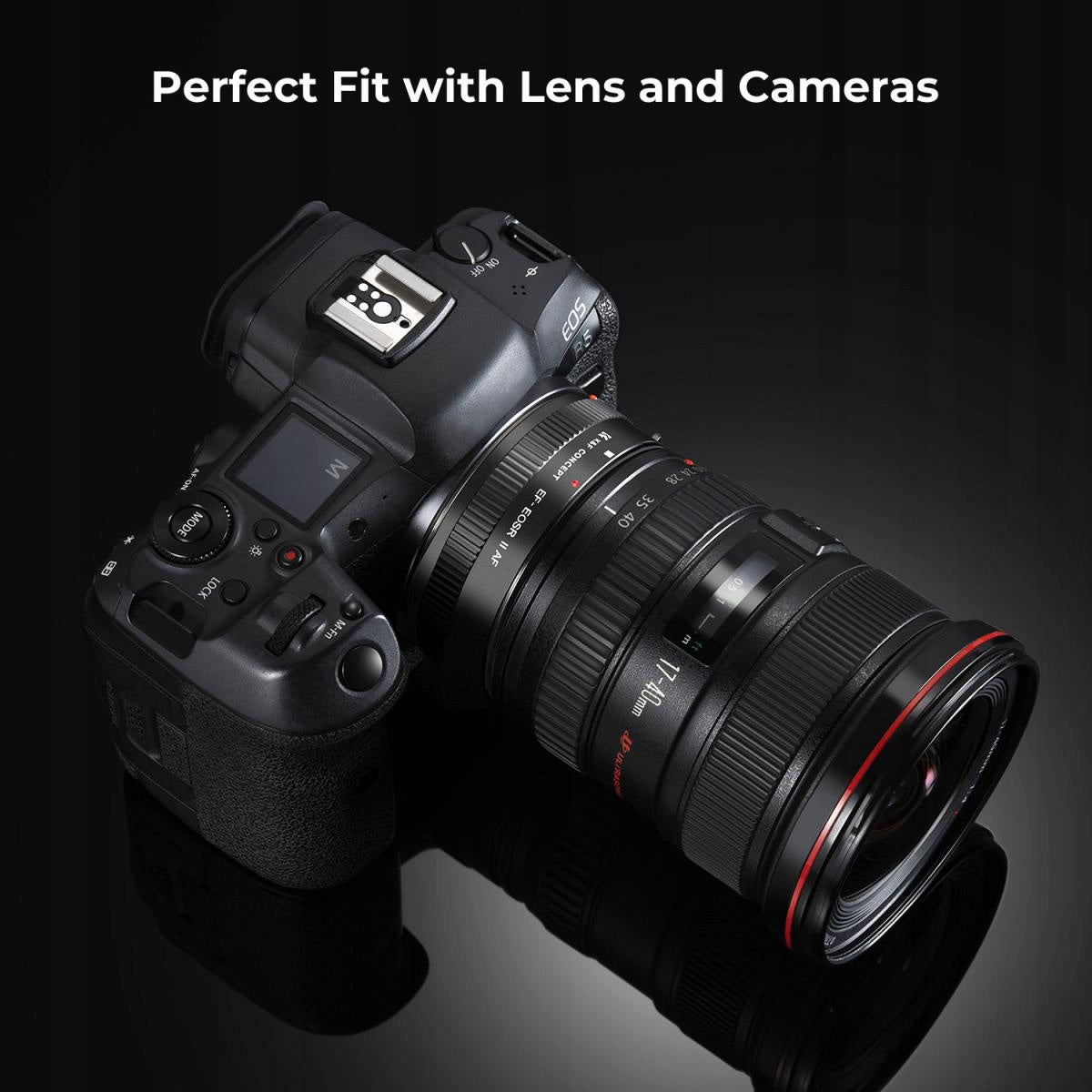 Adaptera elektronicznego autofokusa k&f Concept do Canon EF/EF-S do eos R