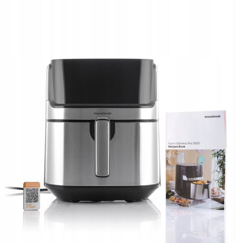 Airfryer Frytkownica Bezolejova InnovaGoods 1700 W 5,5 L Fryinn Pro 5500