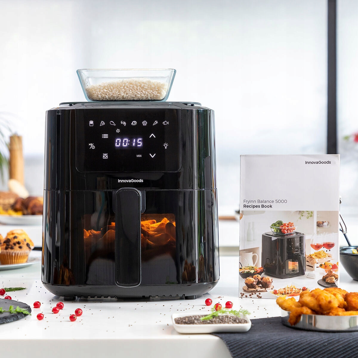 Airfryer Frytkownica beztłuszczowa InnovaGoods Fryinn Balance 5000 1500W 5L