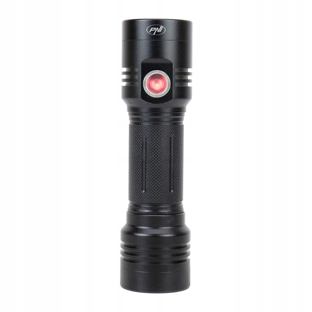 Aluminiowa latarka PNI F200 podwójna dioda LED 4000mAh 3 diody LED