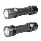 Aluminiowa latarka PNI F200 podwójna dioda LED 4000mAh 3 diody LED