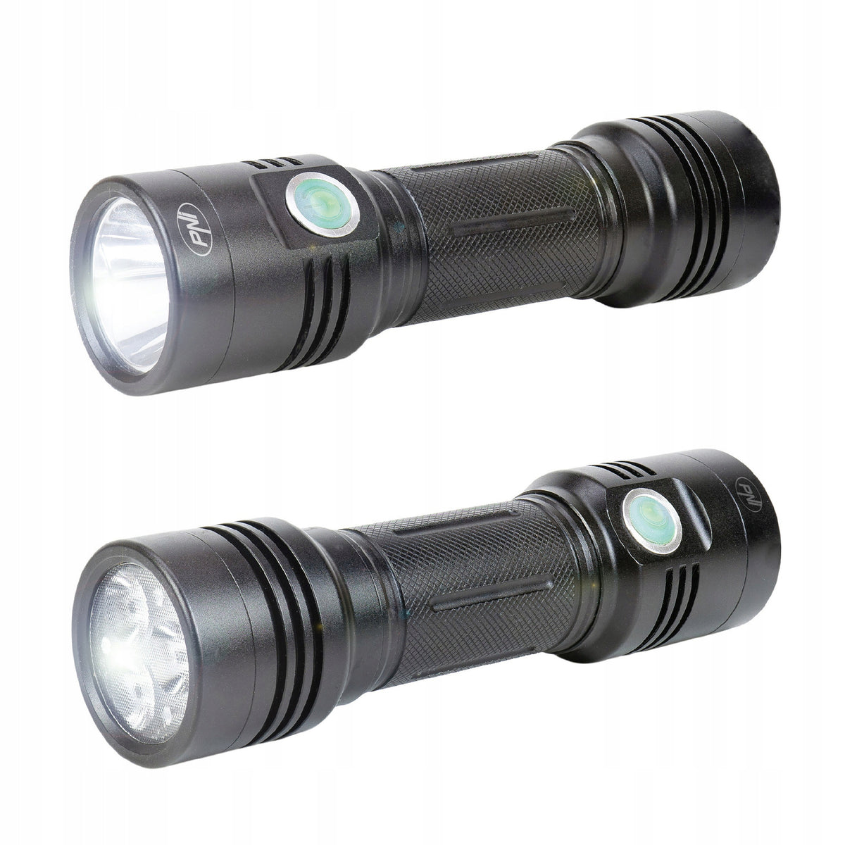 Aluminiowa latarka PNI F200 podwójna dioda LED 4000mAh 3 diody LED