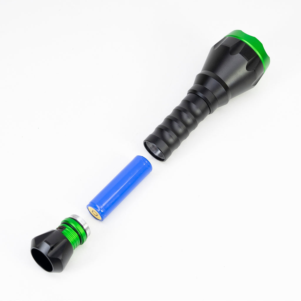 Aluminiowa latarka PNI F750 Green Light LED 10W 500lm IP44 4000 mAh