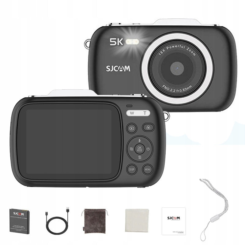 Aparat Cyfrowy SJCAM ZV100 dla Dzieci Młodzieży kamera 5K / 4K webcam 80Mpx