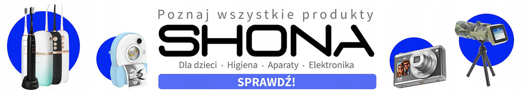 Aparat SHONA KCP04 dla dzieci drukarka termiczna 1080P Drukuś pro +2 rolki