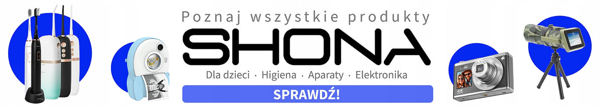 Aparat SHONA KCP04 dla dzieci drukarka termiczna 1080P Drukuś pro +2 rolki